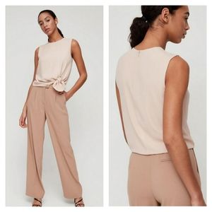 NWT Aritzia Babaton HOPKINS Blouse - Pink Prima